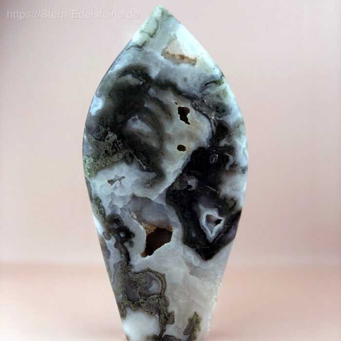 Freiformen - Moosachat Flamme – Bild 1