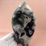 Freiformen - Freiform Moosachat Flamme – Bild 4