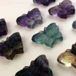 Schnitzereien - Fluorit Schmetterling CNC