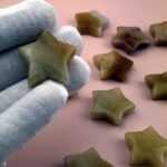 Schnitzereien - Sterne gelbe Jade – Bild 2