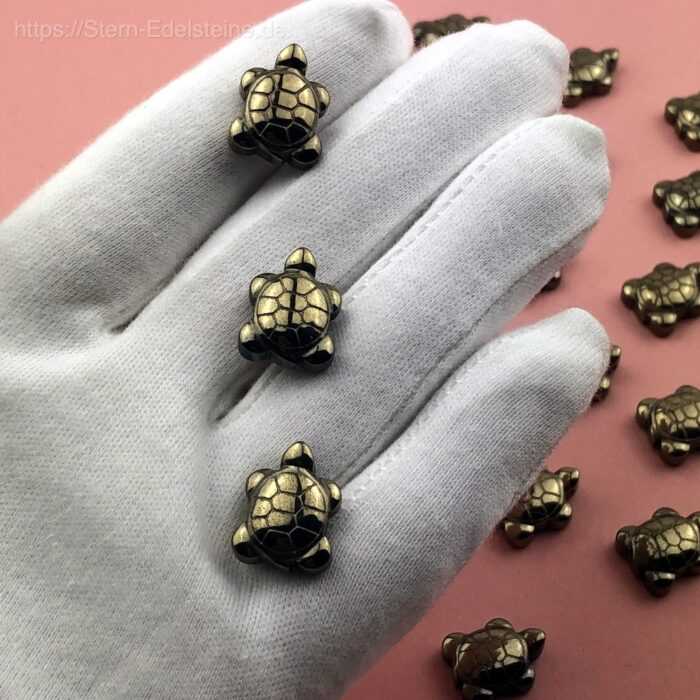 Schnitzereien - Pyrit Schildkröten – Bild 3