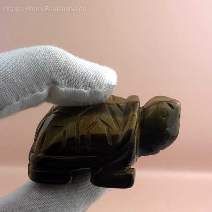 Schnitzereien - Schildkröten Tigerauge – Bild 2