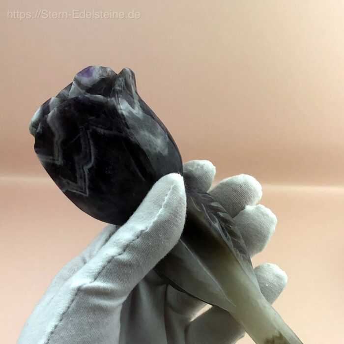 Schnitzereien - Traumamethyst Rose – Bild 2