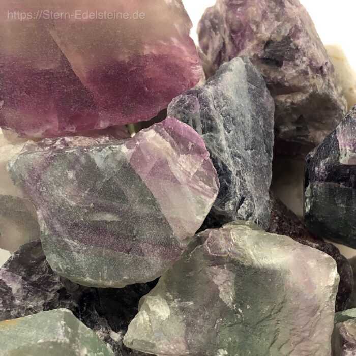 Trommelsteine - Fluorit Rohstein – Bild 1