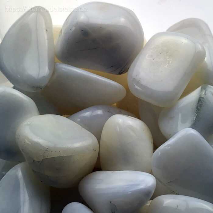 Trommelsteine - Opal weiß – Bild 1