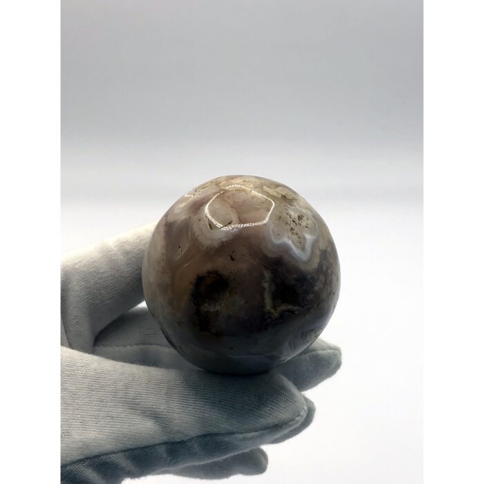 SALE - Blumenachat Kugel – Bild 4