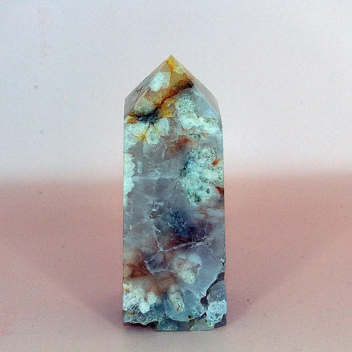 AA13 2 Türme - Blumenachat – Bild 2